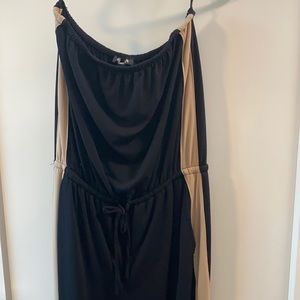 Black & Tan Jumpsuit Express